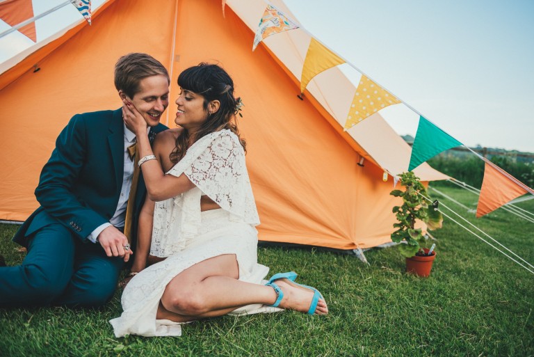 Zoe & Will > Tipi Wedding