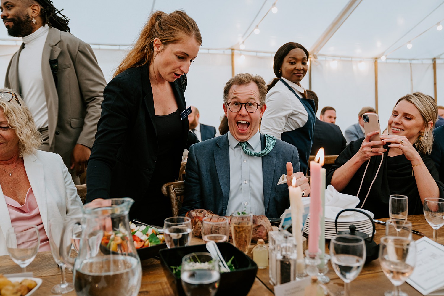 marquee wedding on penrice castle estate 0032