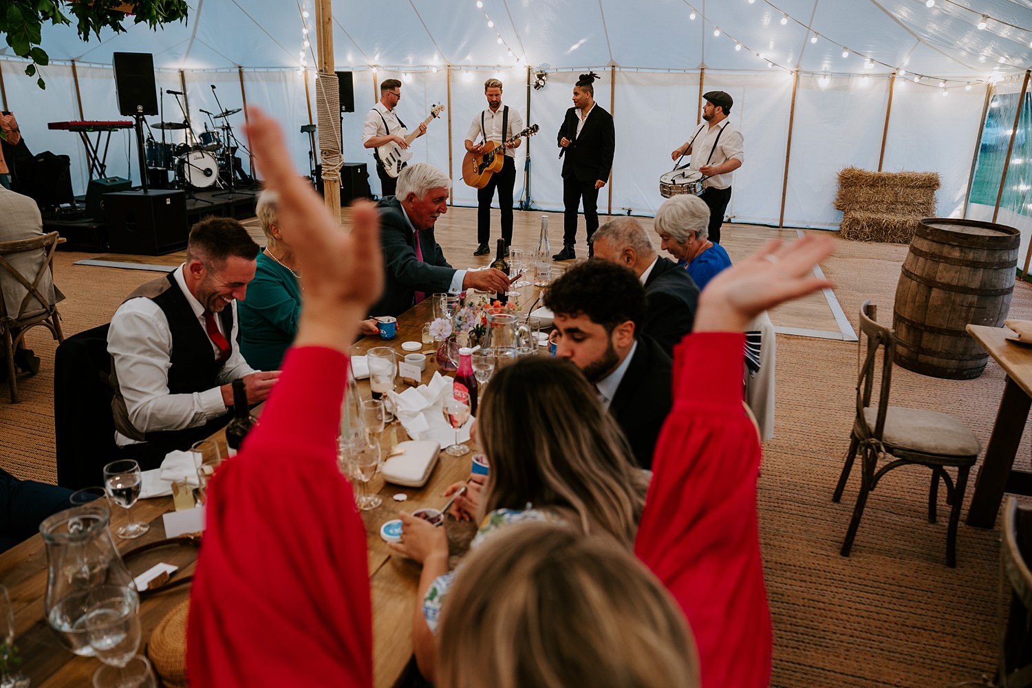 marquee wedding on penrice castle estate 0037