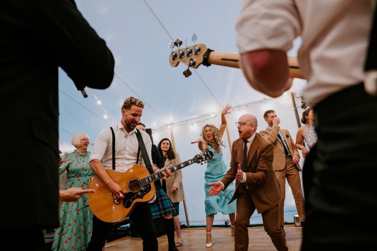 Fun marquee wedding on Penrice Castle Estate
