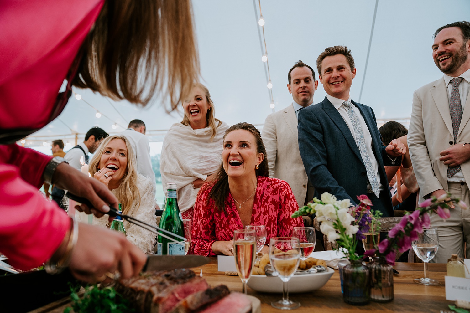 marquee wedding on penrice castle estate 0050